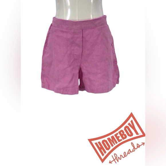 Frank & Eileen Pink Bermuda Shorts High-Waisted Relaxed Fit size XS